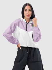 KPop Demon Hunters Cropped Windbreaker Half-Zip HUNTR/X