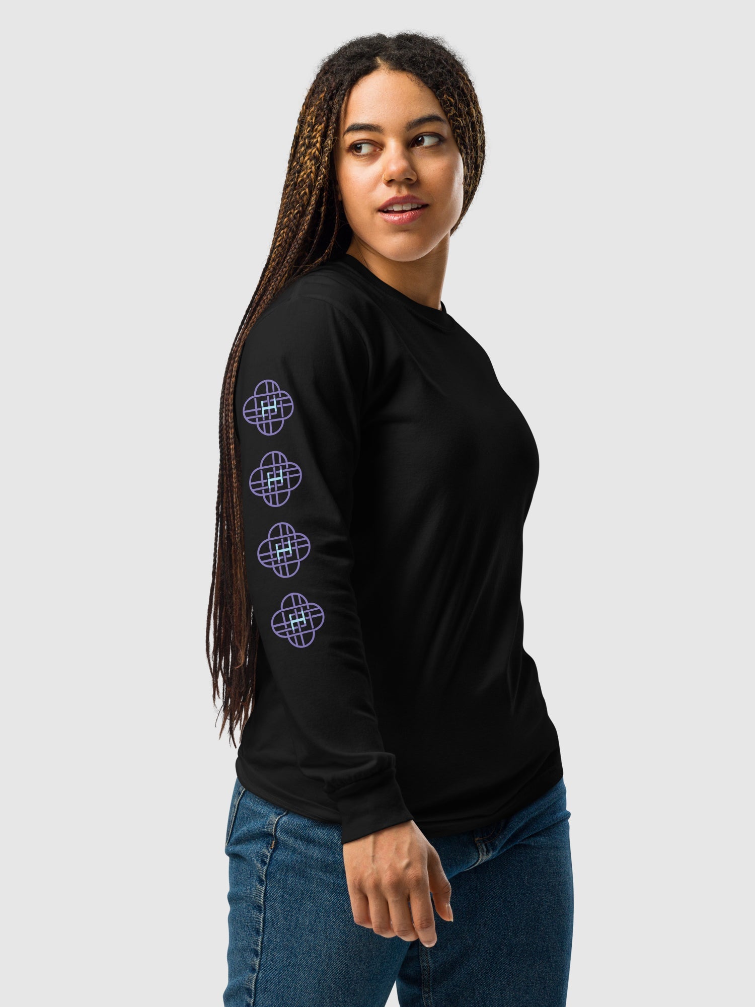 KPop Demon Hunters Long Sleeve T-Shirt HUNTR/X Logo