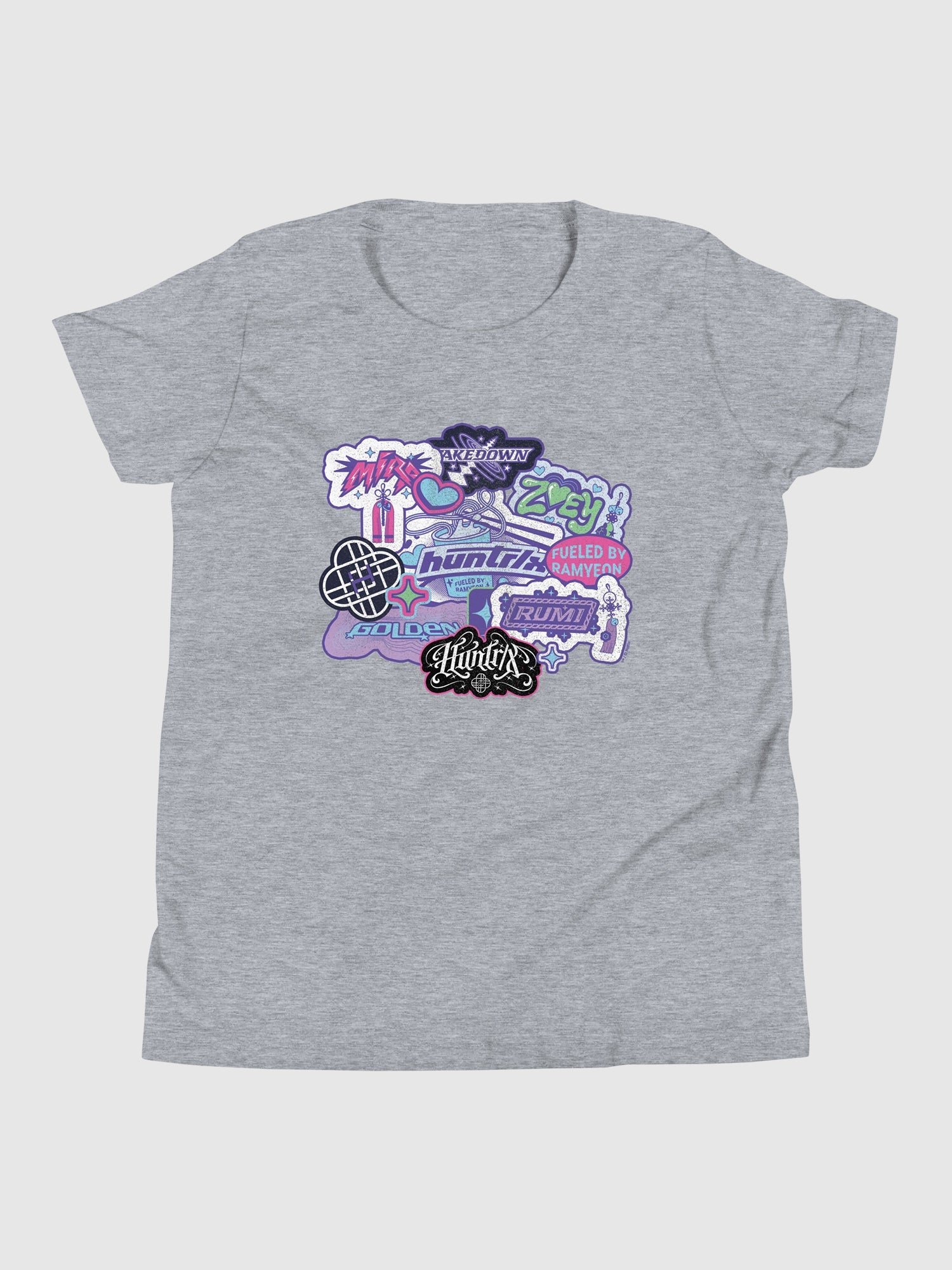 KPop Demon Hunters HUNTR/X Youth T-Shirt Collage