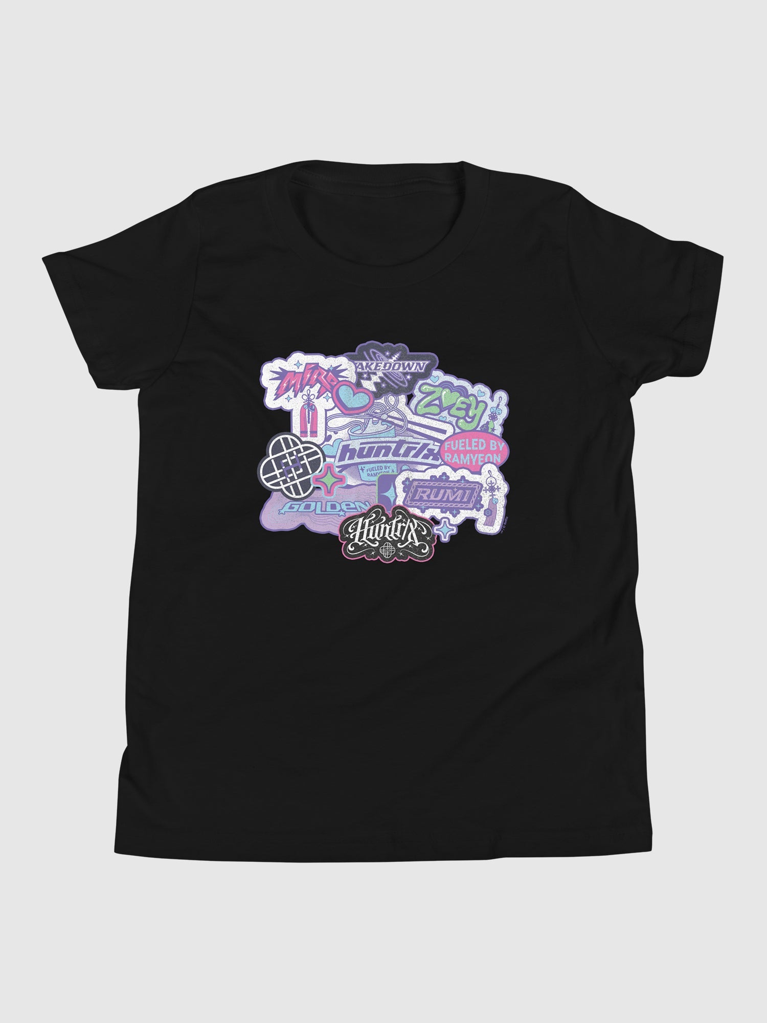 KPop Demon Hunters HUNTR/X Youth T-Shirt Collage