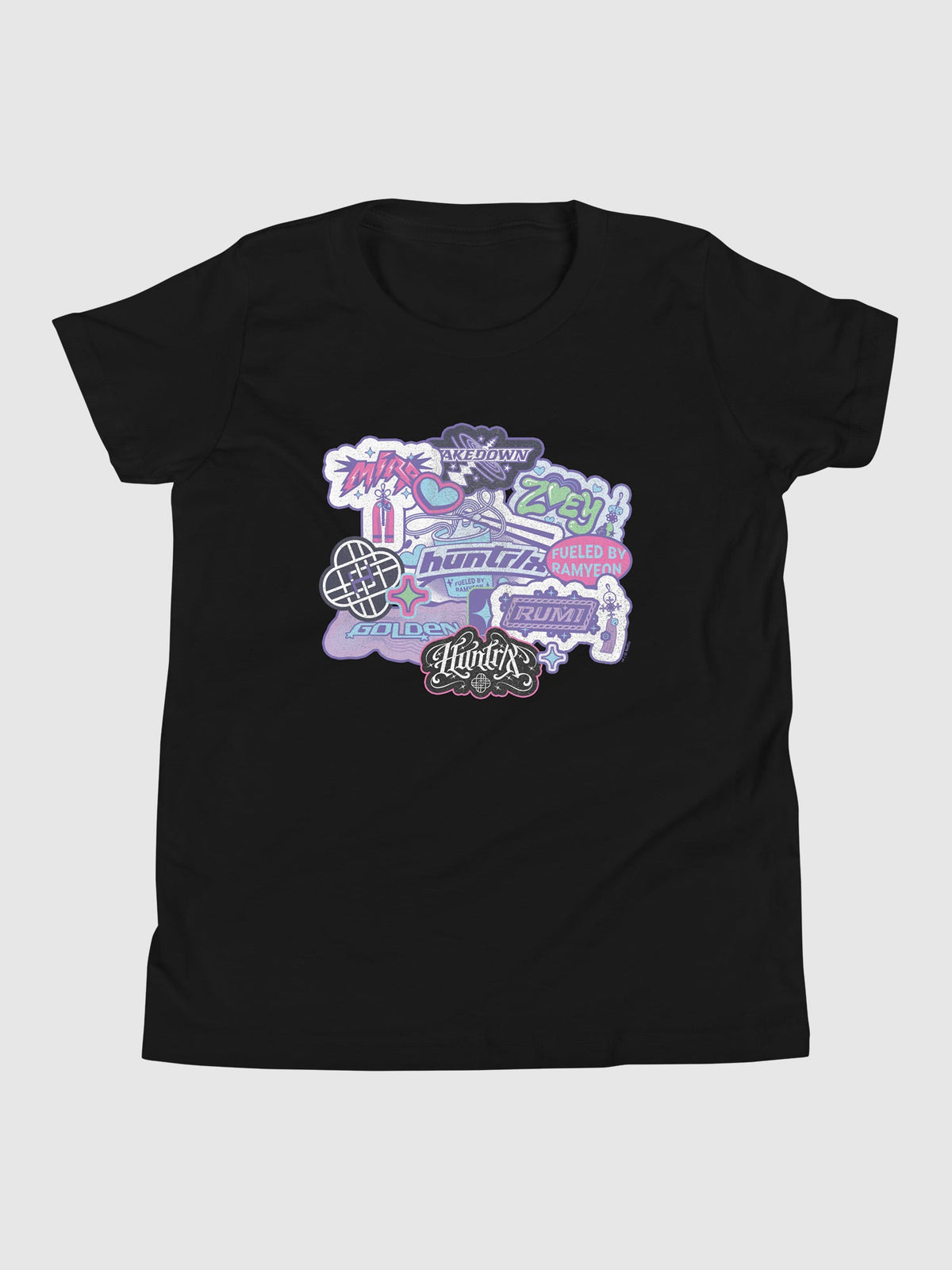 KPop Demon Hunters HUNTR/X Youth T-Shirt Collage