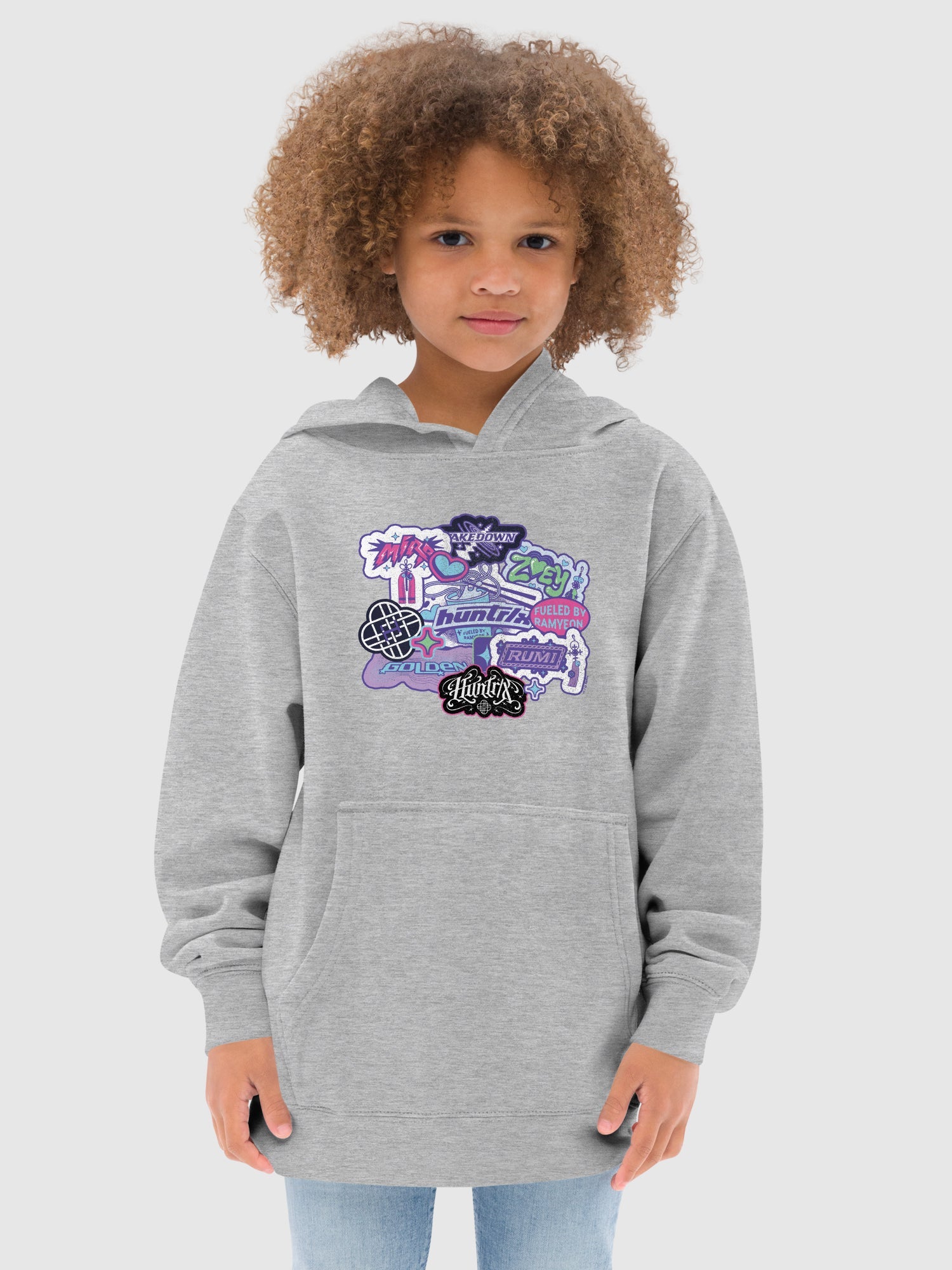 KPop Demon Hunters HUNTR/X Youth Hoodie Collage