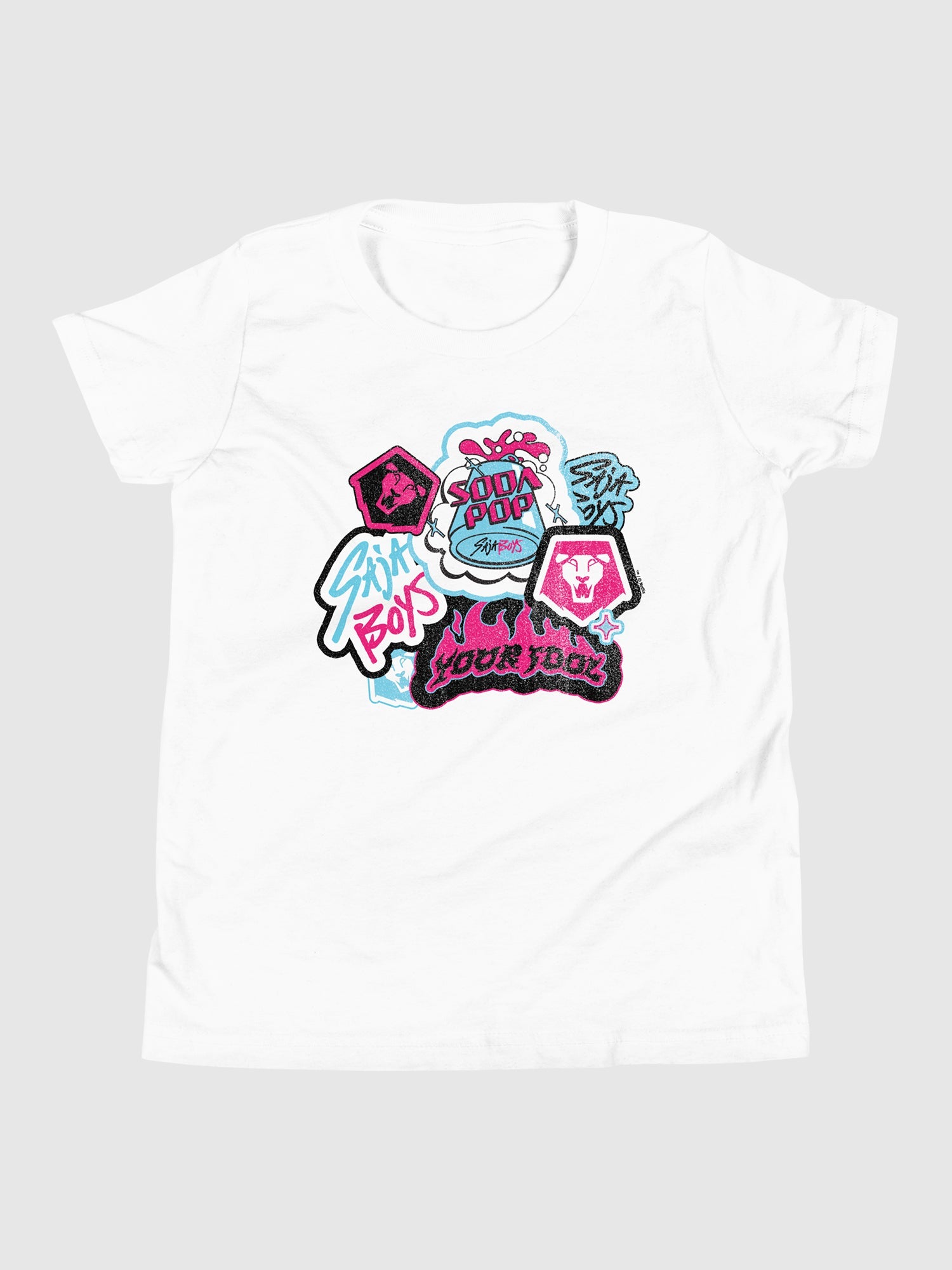 KPop Demon Hunters Saja Boys Youth T-Shirt Collage
