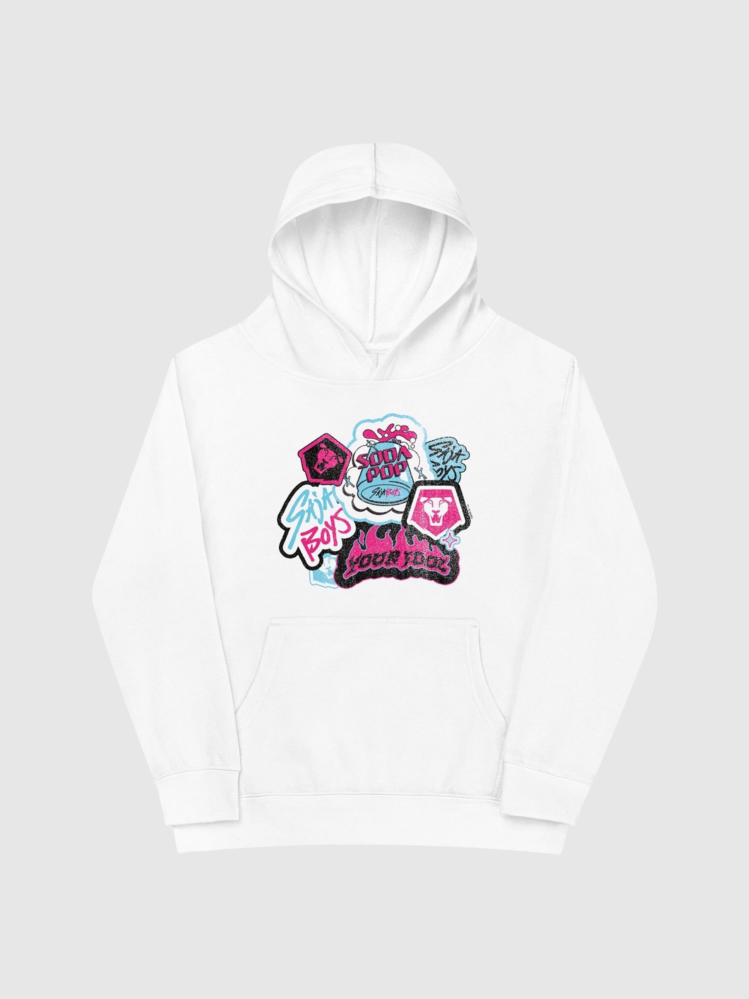 KPop Demon Hunters Saja Boys Youth Hoodie Collage