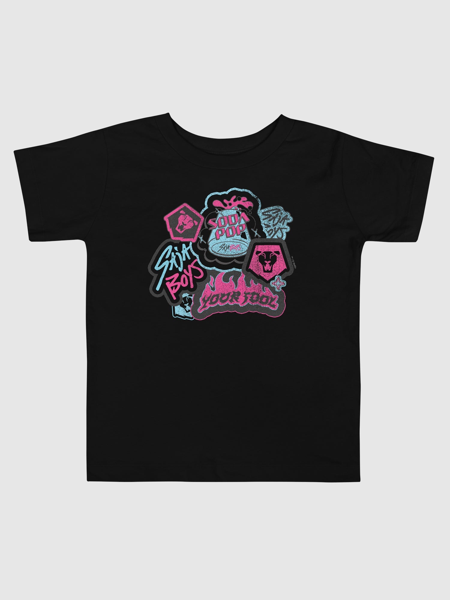 KPop Demon Hunters Saja Boys Toddler T-Shirt Collage