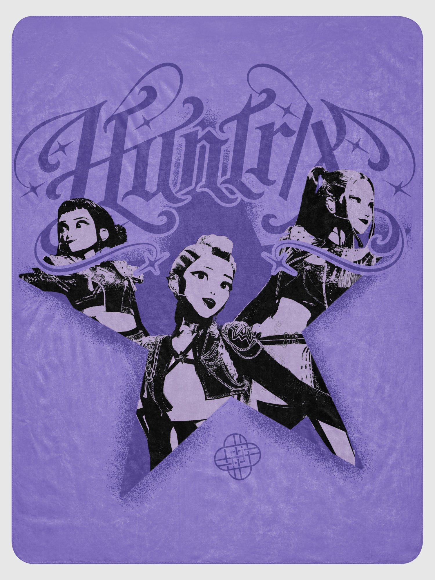 KPop Demon Hunters HUNTR/X Sherpa Blanket Star