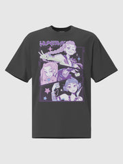 KPop Demon Hunters HUNTR/X Oversized Faded T-Shirt