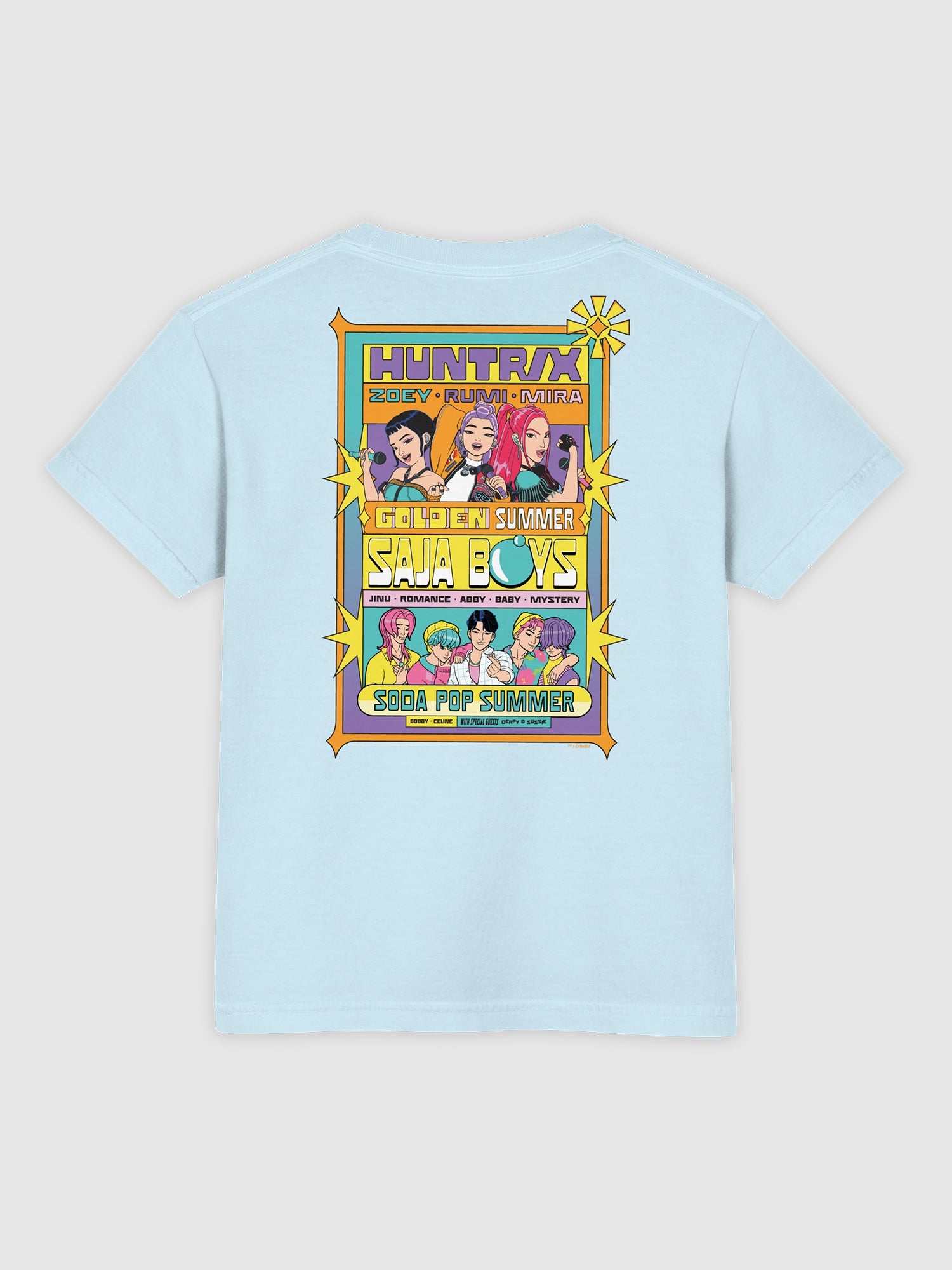 KPop Demon Hunters Youth T-Shirt HUNTR/X & Saja Boys Tour Mode
