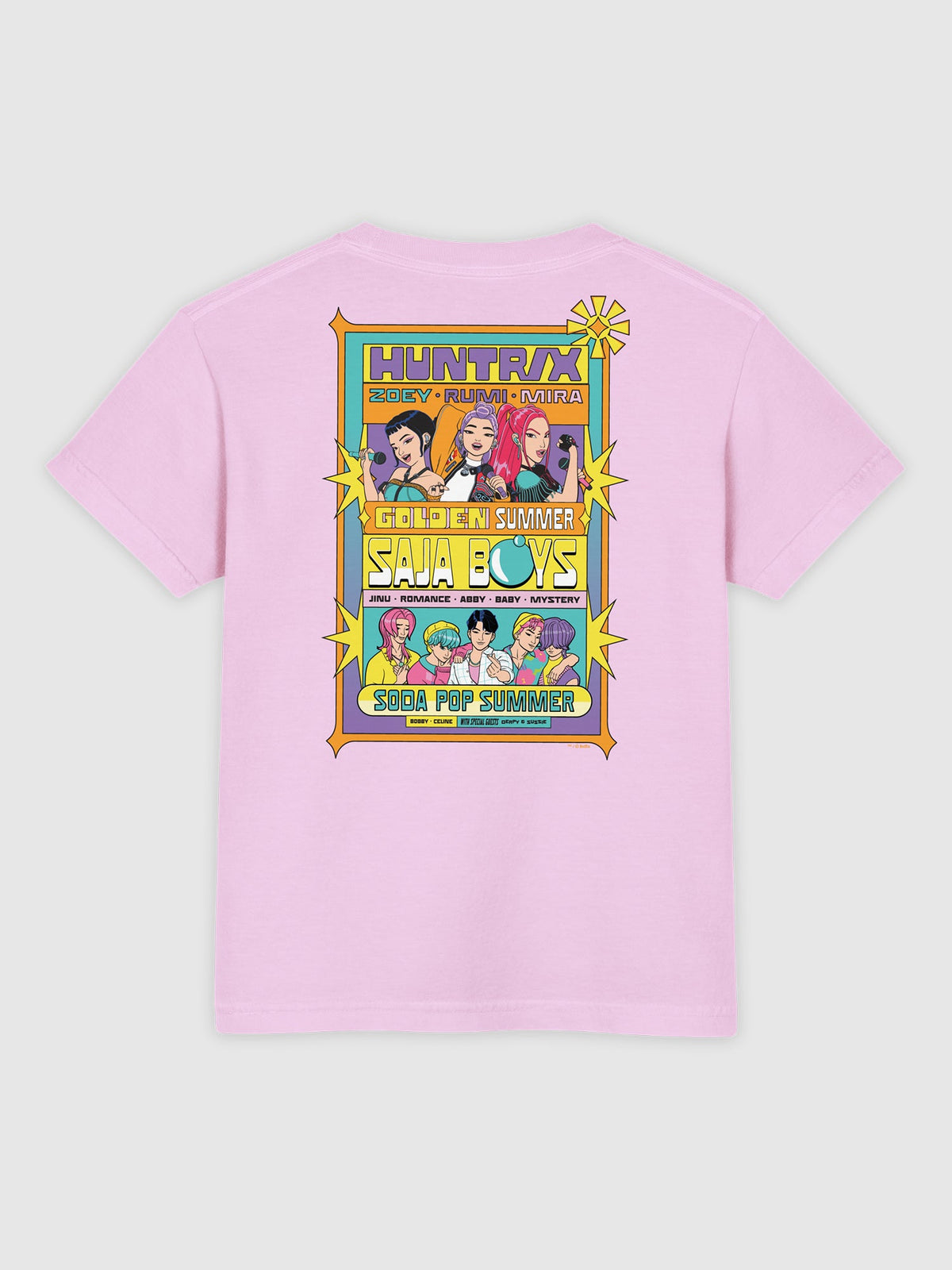 KPop Demon Hunters Youth T-Shirt HUNTR/X & Saja Boys Tour Mode