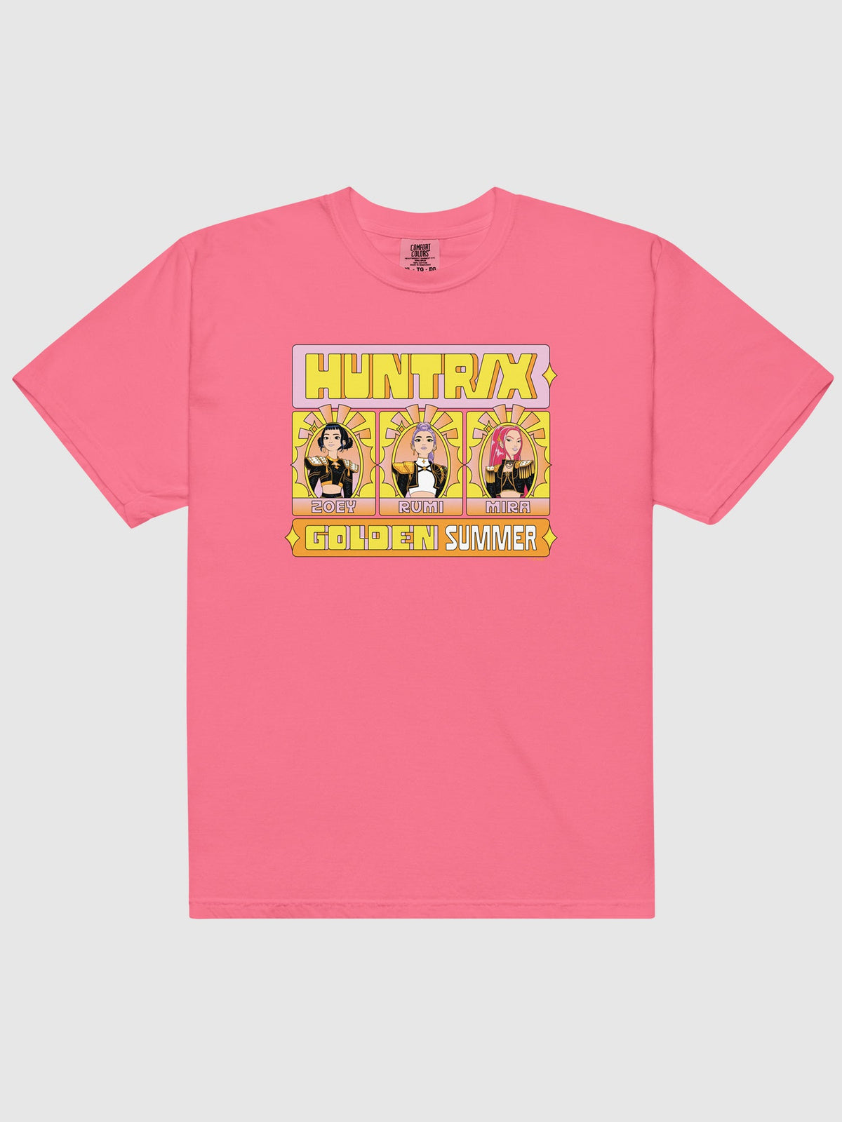 KPop Demon Hunters Comfort Colors T-Shirt HUNTR/X Golden Summer