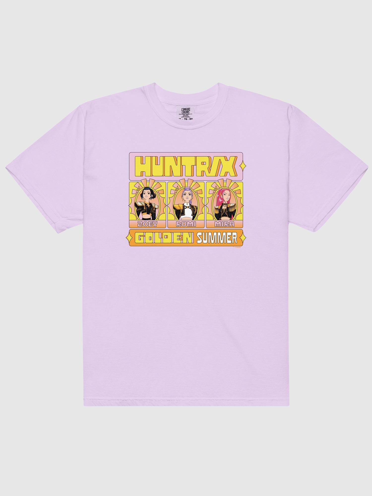 KPop Demon Hunters Comfort Colors T-Shirt HUNTR/X Golden Summer