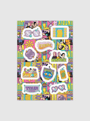 KPop Demon Hunters Sticker Sheet Summer Tour