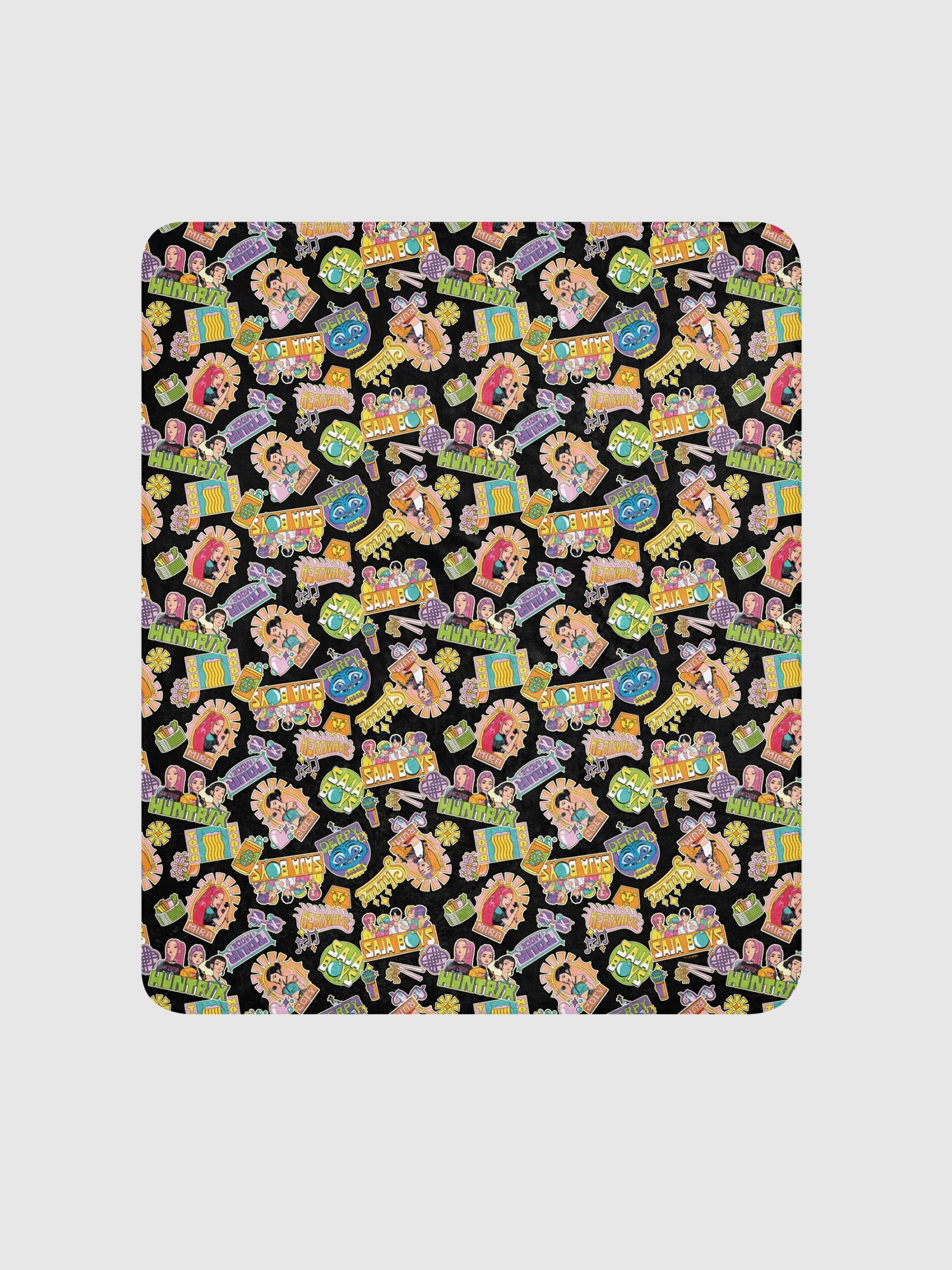 KPop Demon Hunters Sherpa Blanket Summer Tour