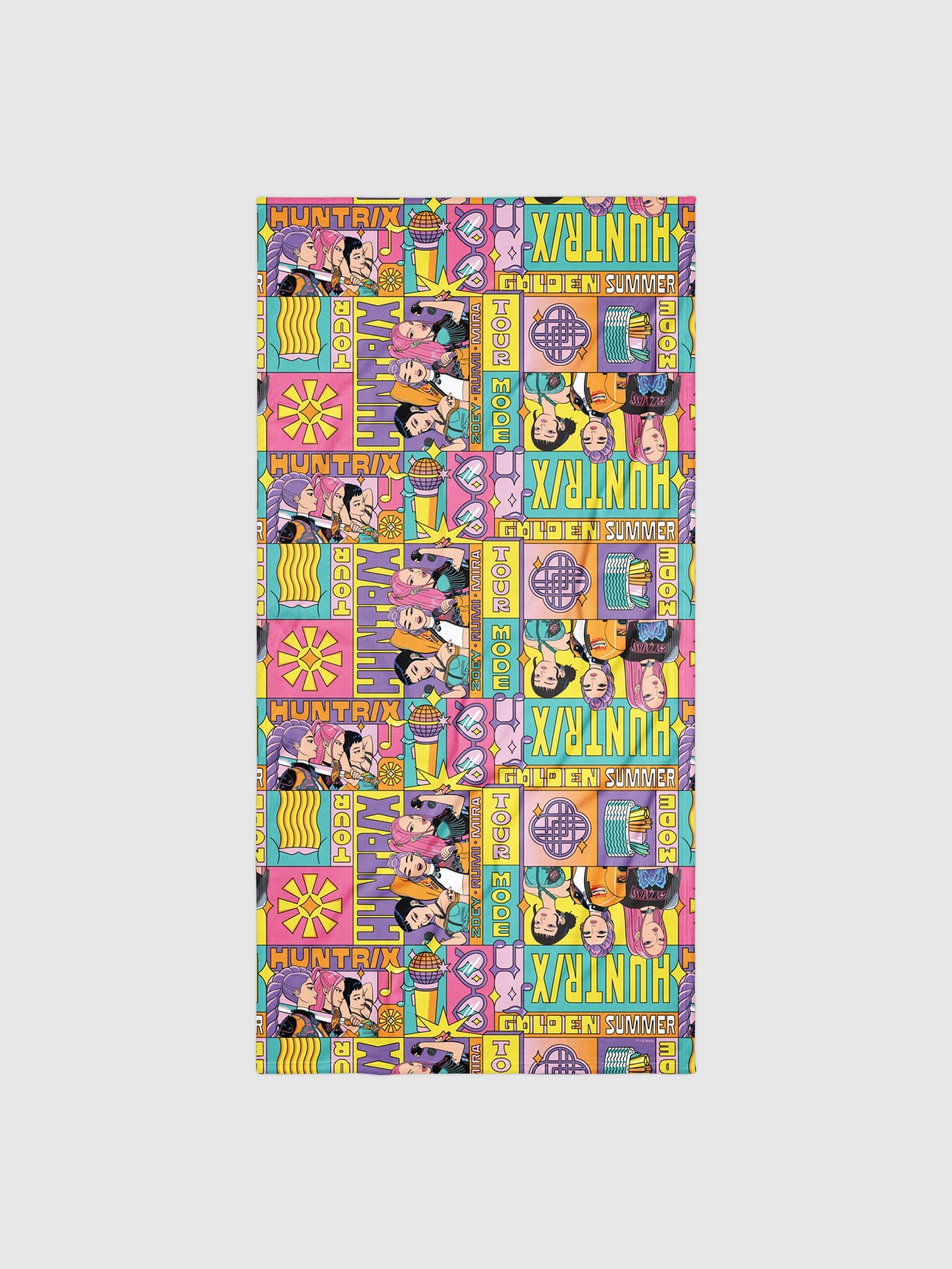KPop Demon Hunters Beach Towel Summer Tour