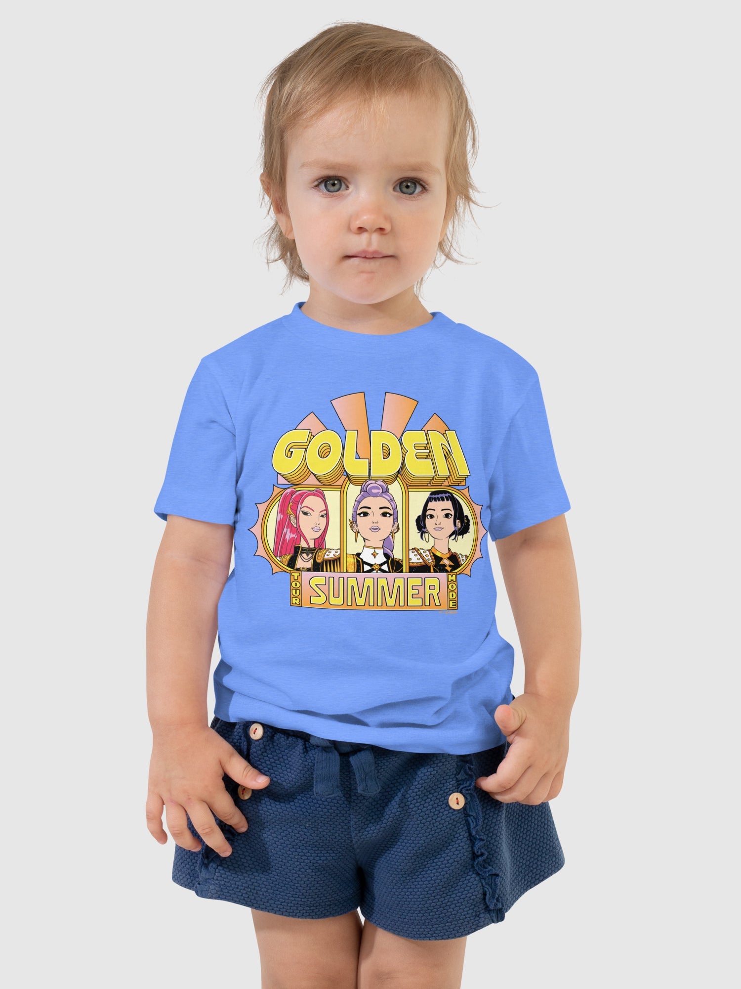 KPop Demon Hunters Toddler T-Shirt HUNTR/X Golden Summer Tour