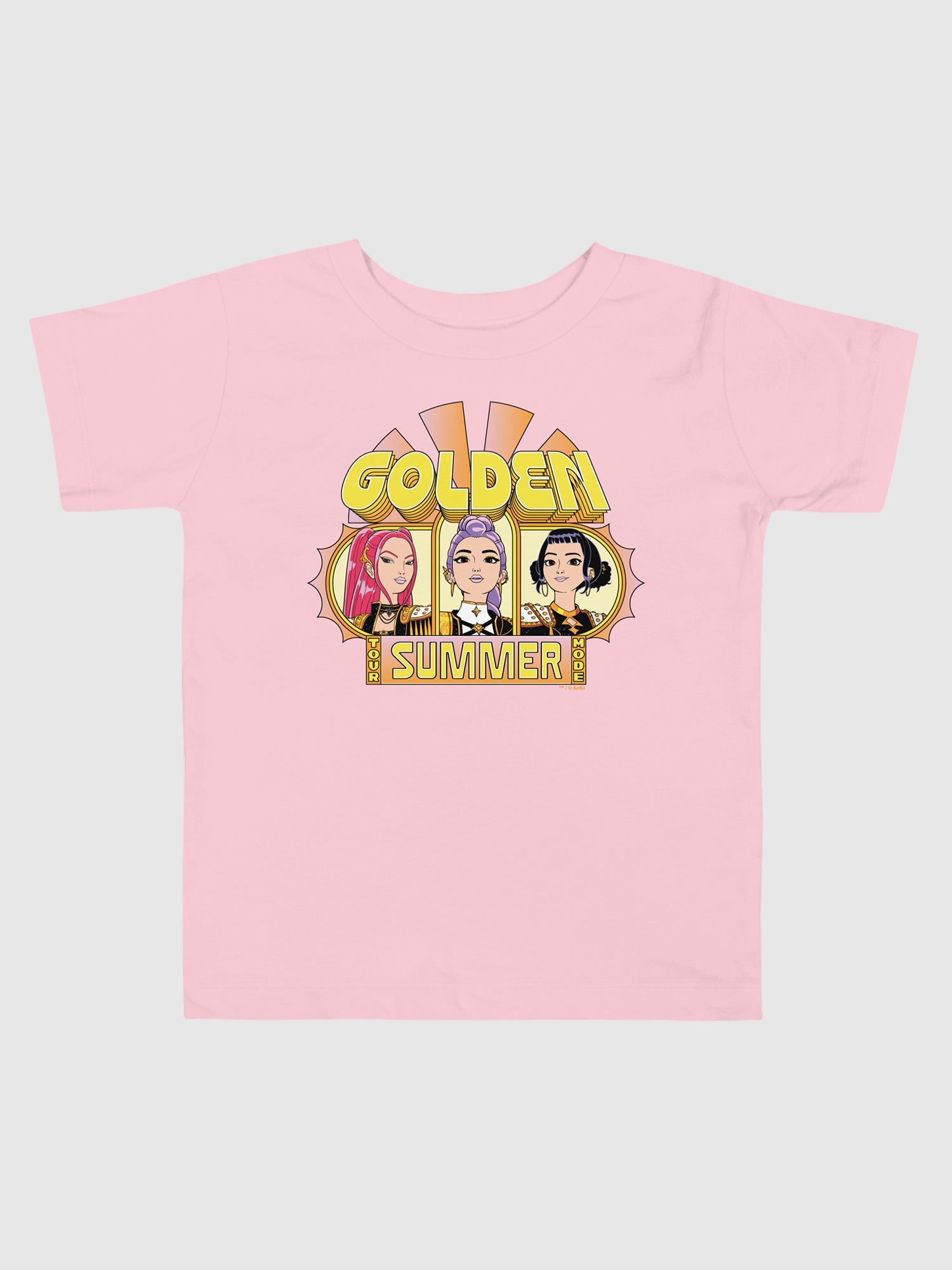 KPop Demon Hunters Toddler T-Shirt HUNTR/X Golden Summer Tour