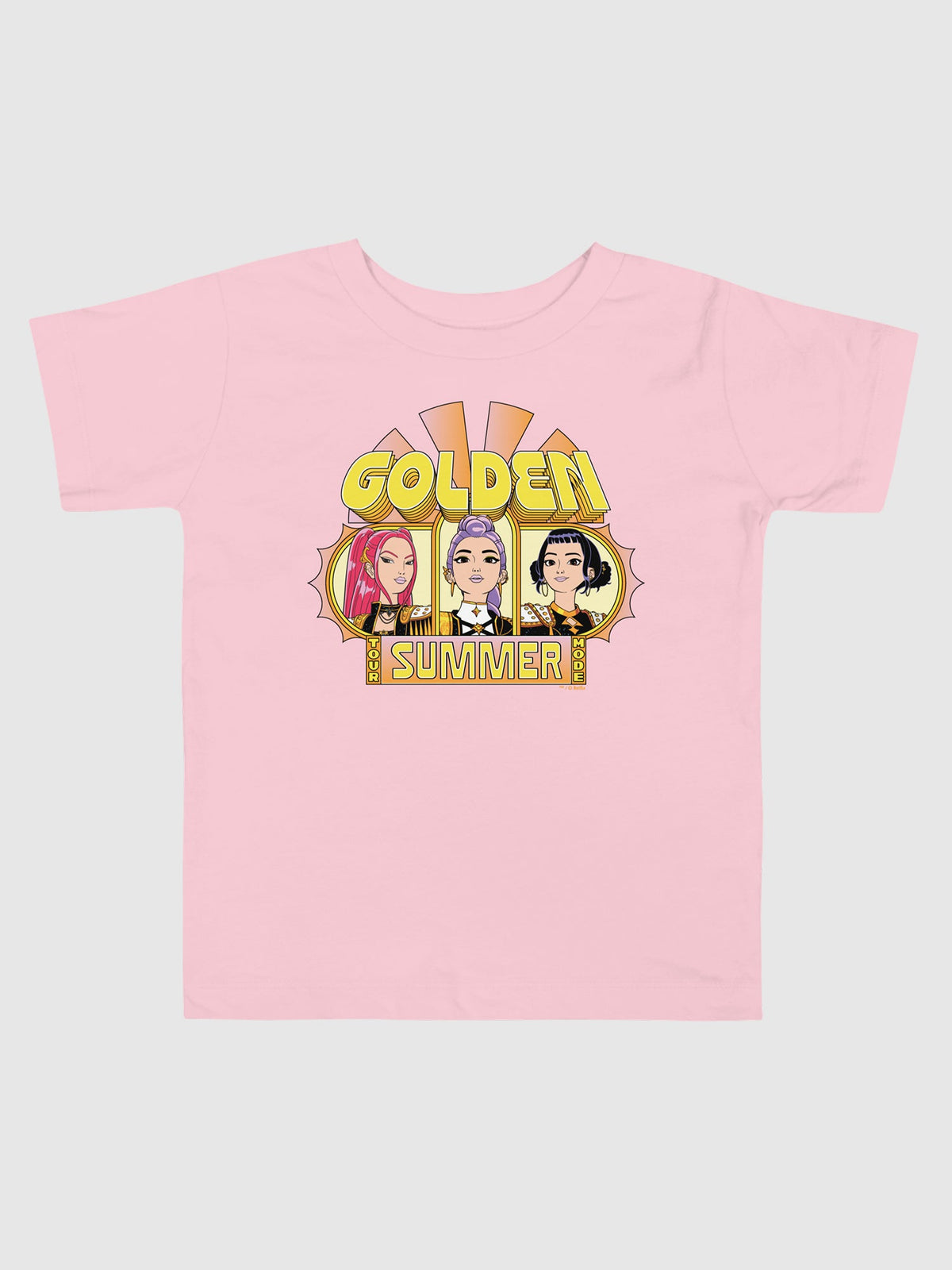 KPop Demon Hunters Toddler T-Shirt HUNTR/X Golden Summer Tour