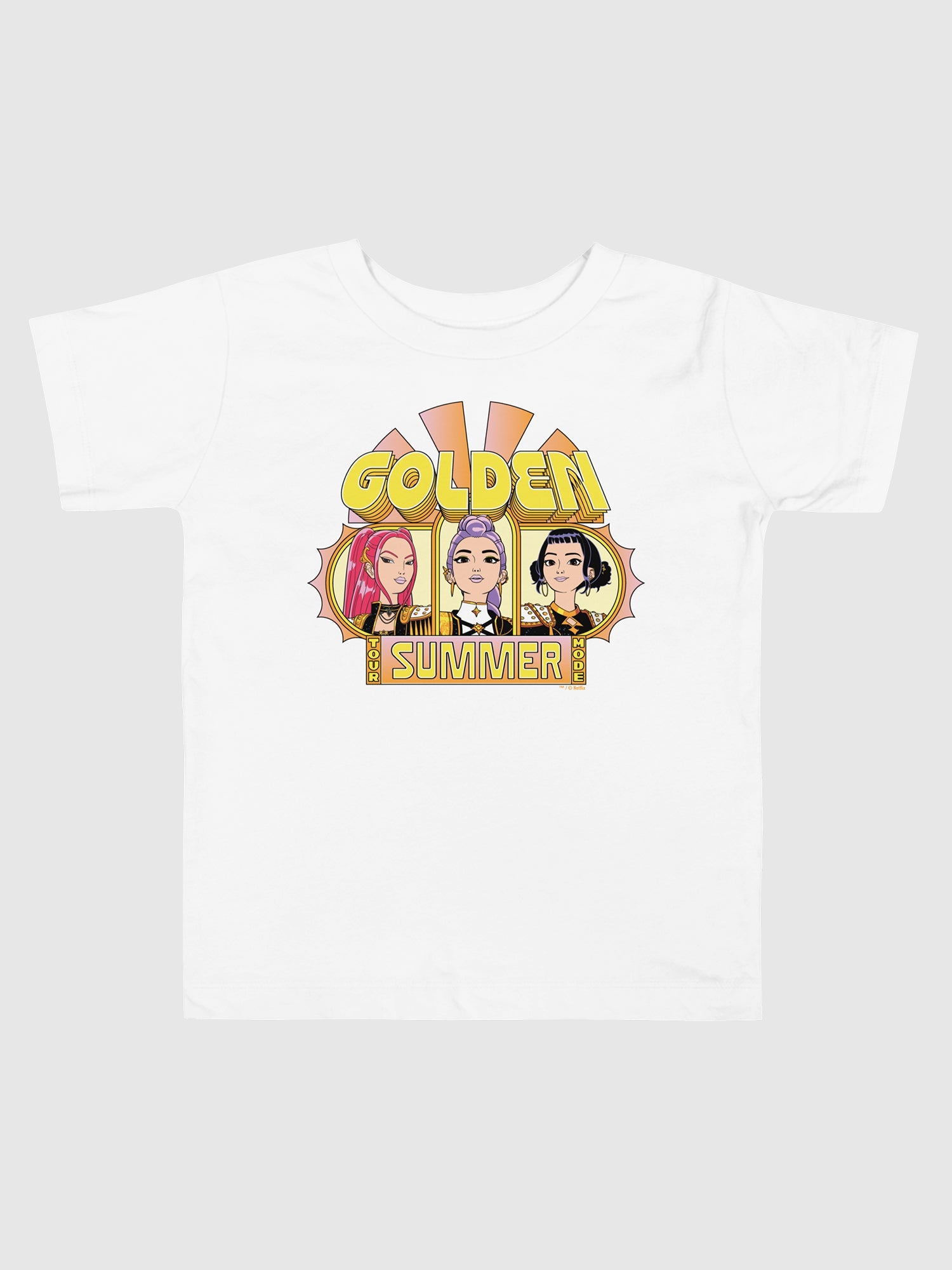 KPop Demon Hunters Toddler T-Shirt HUNTR/X Golden Summer Tour
