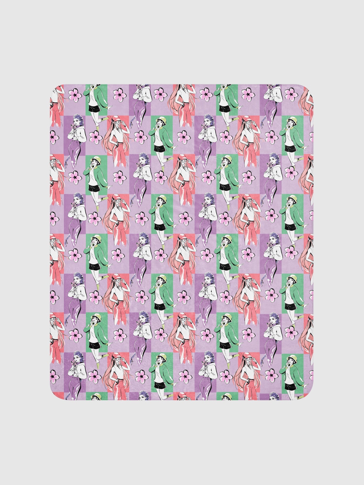 KPop Demon Hunters HUNTR/X Sherpa Blanket Spring