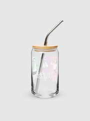 KPop Demon Hunters HUNTR/X Can Shaped Glass With Lid Spring