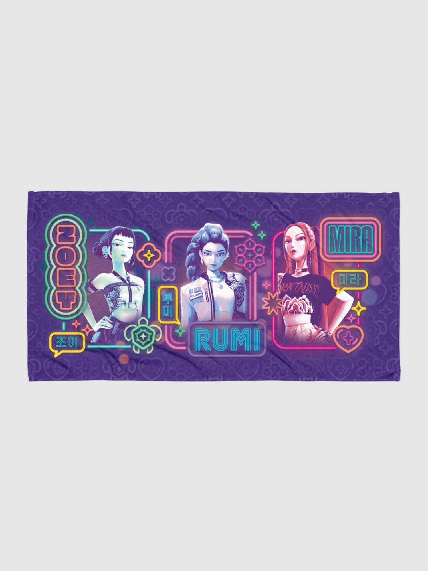 KPop Demon Hunters Beach Towel HUNTR/X Summer Nights