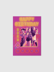 KPop Demon Hunters Birthday Greeting Card HUNTR/X Born to Shine