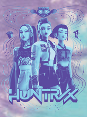 KPop Demon Hunters HUNTR/X Tie-Dye Kids Hoodie