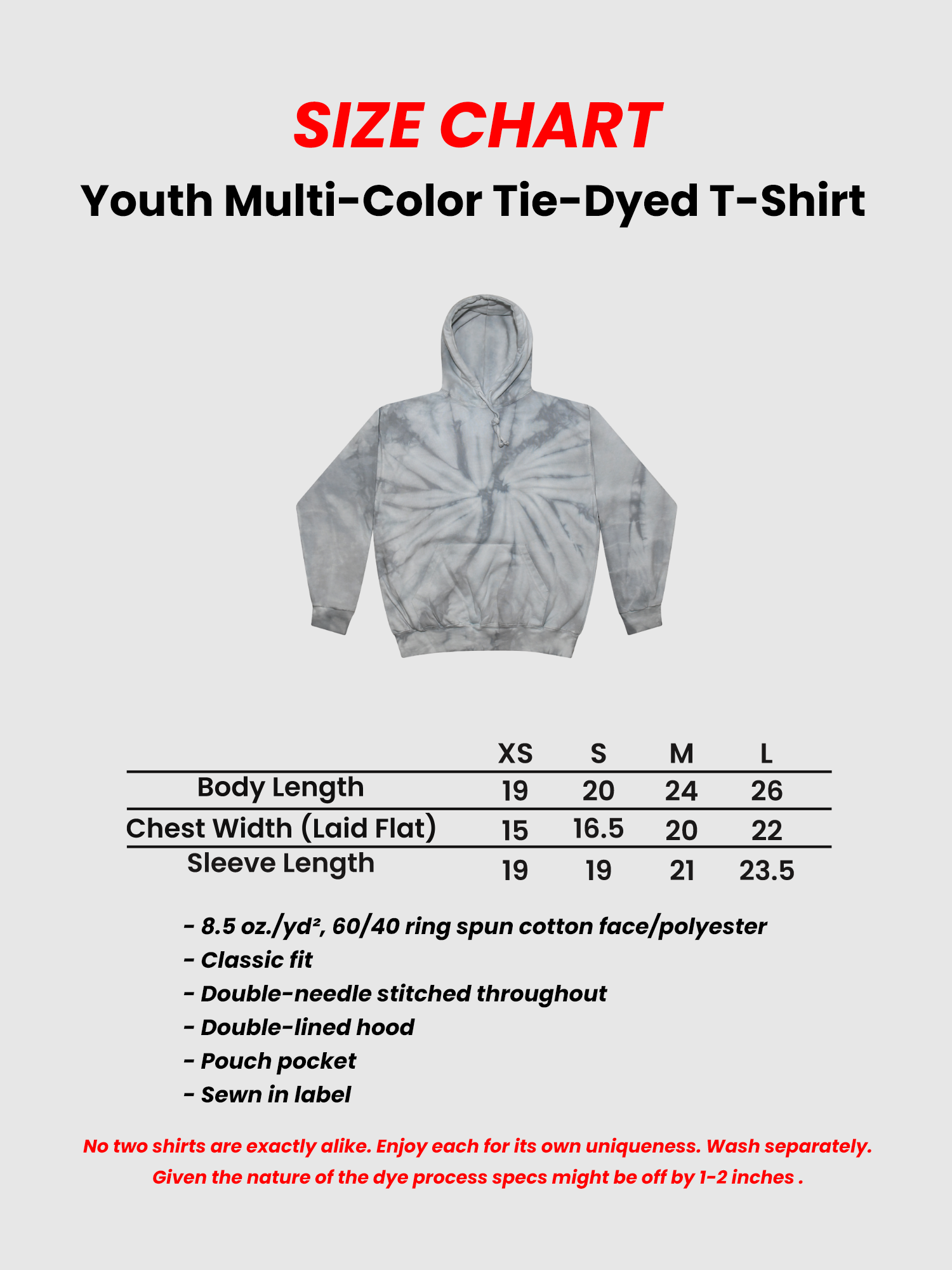 KPop Demon Hunters HUNTR/X Tie-Dye Kids Hoodie
