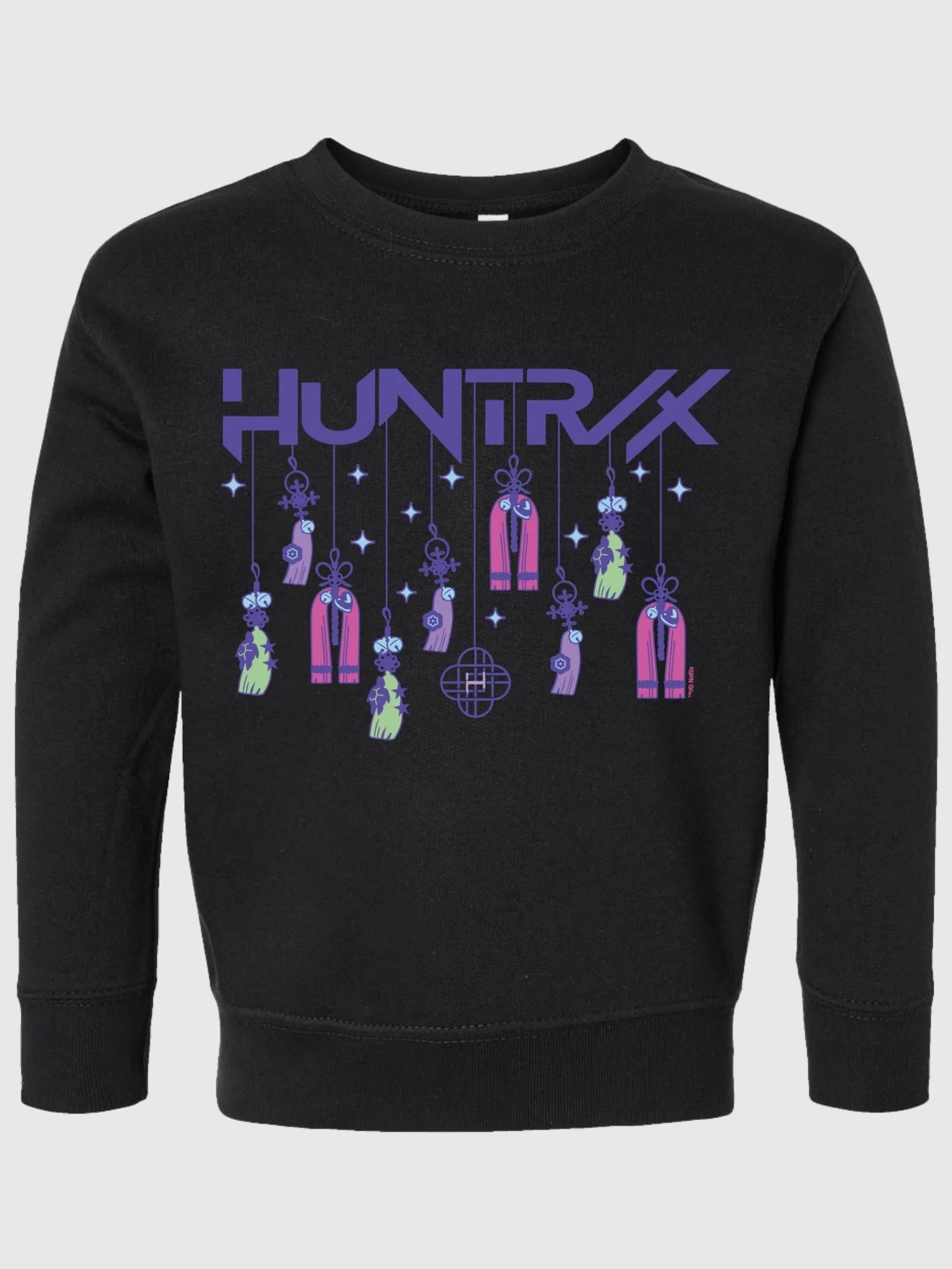 KPop Demon Hunters Toddler Crewneck Sweatshirt HUNTR/X Holiday Charms