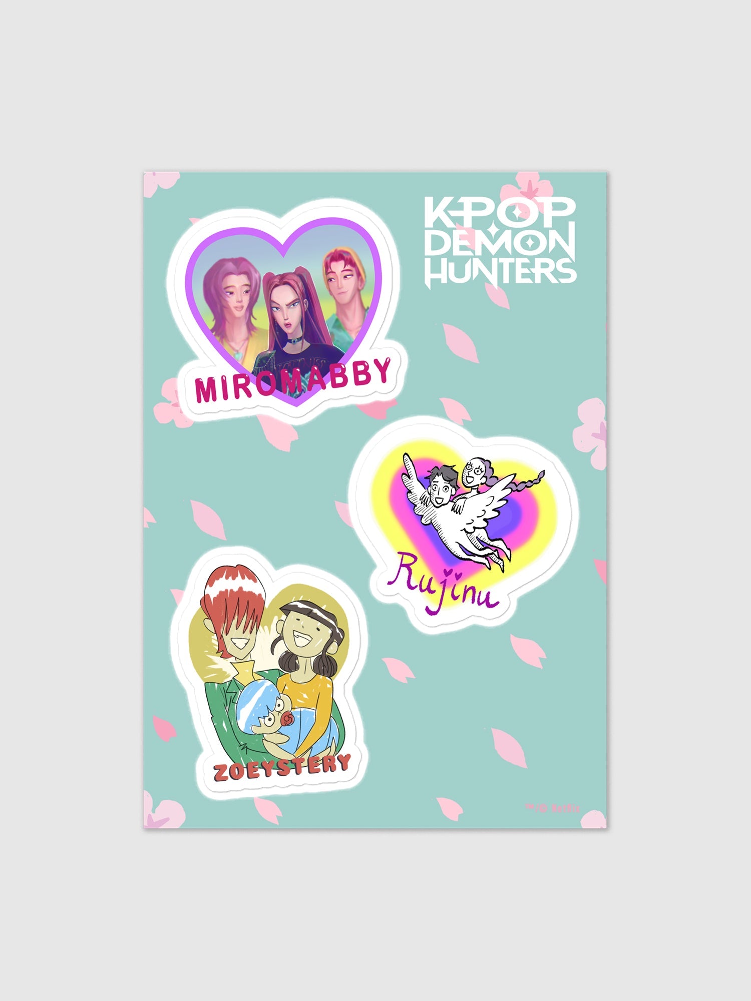 KPop Demon Hunters Sticker Sheet Relation-Shipped