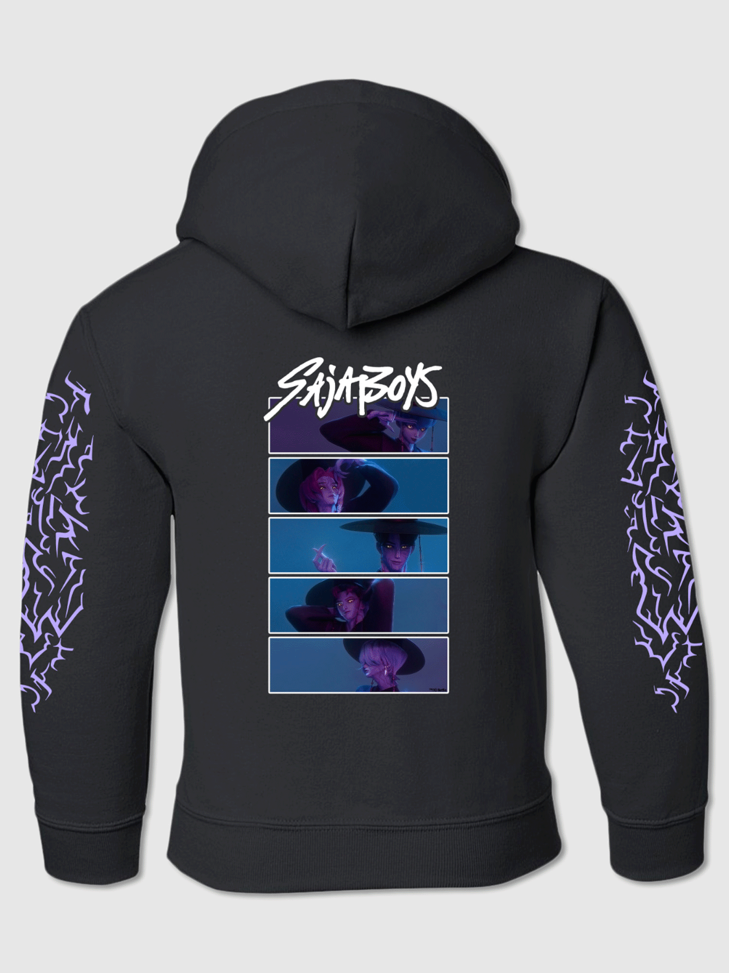 KPop Demon Hunters SAJA BOYS Glow in the Dark Kids Hoodie
