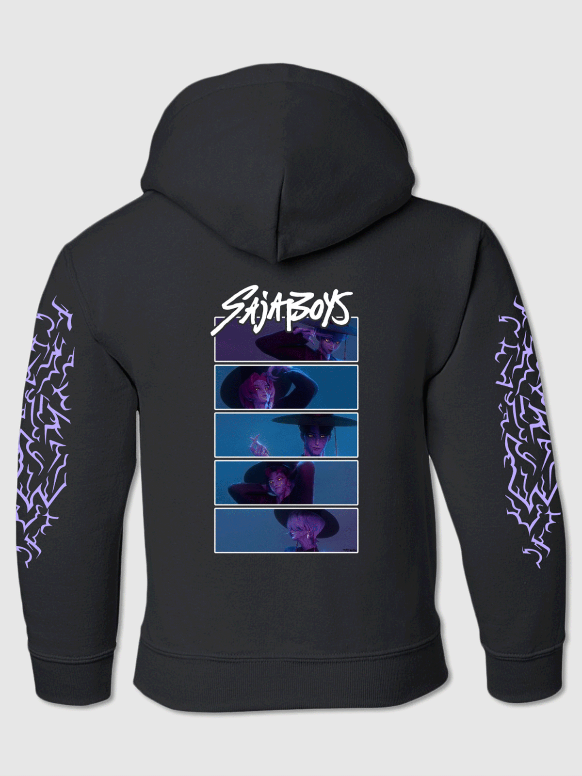 KPop Demon Hunters SAJA BOYS Glow in the Dark Kids Hoodie