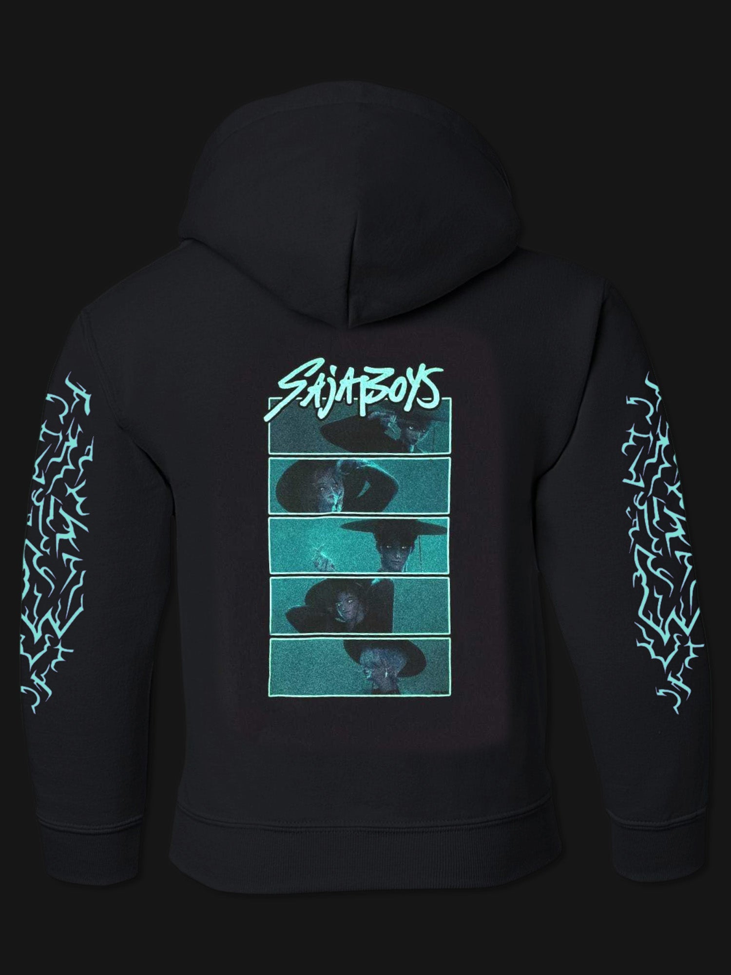 KPop Demon Hunters SAJA BOYS Glow in the Dark Kids Hoodie