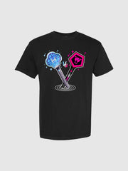 KPop Demon Hunters HUNTR/X & SAJA BOYS Light Sticks Glow in the Dark Adult T-Shirt