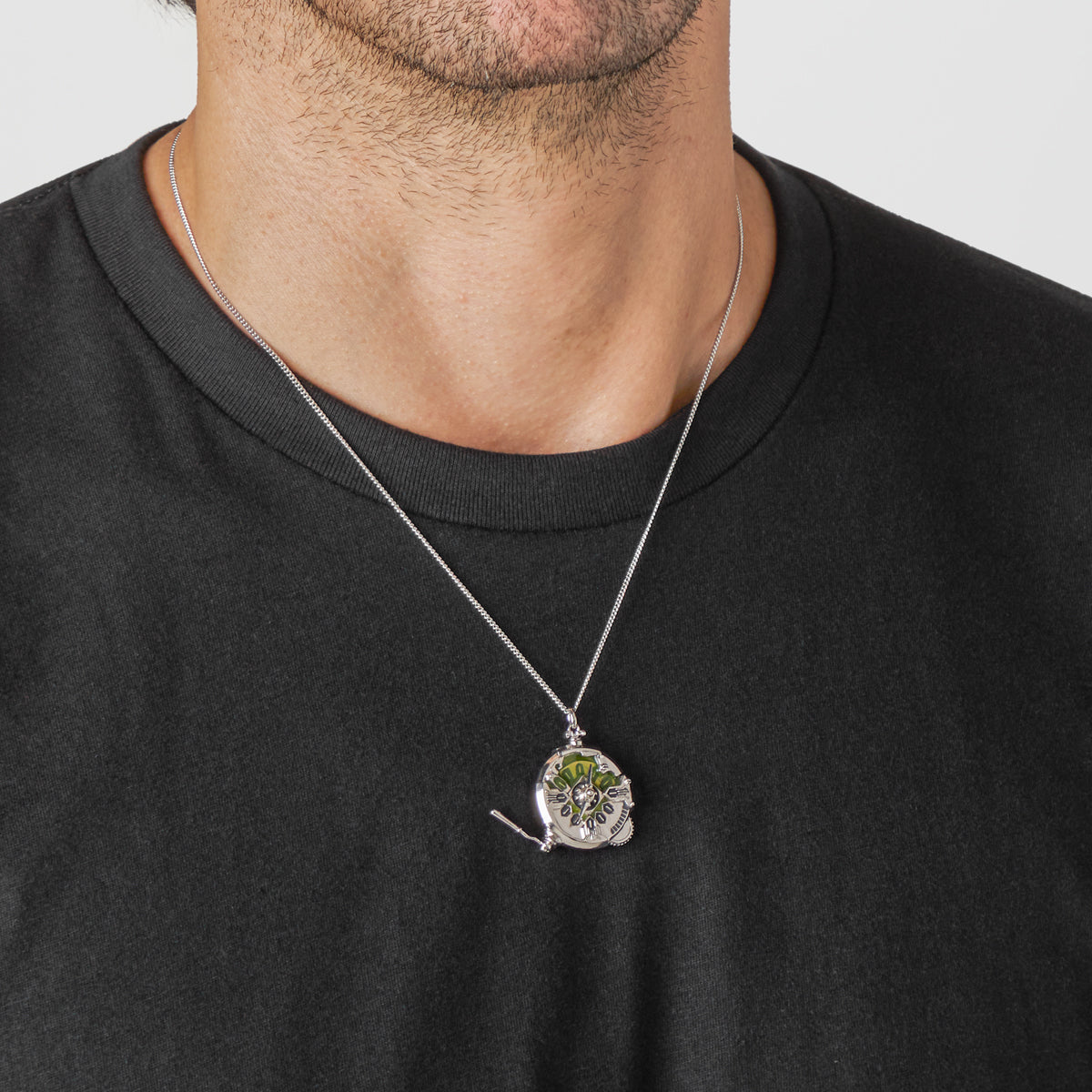 League of Legends X RockLove ARCANE Ekko Stopwatch Necklace Jewelry decoration