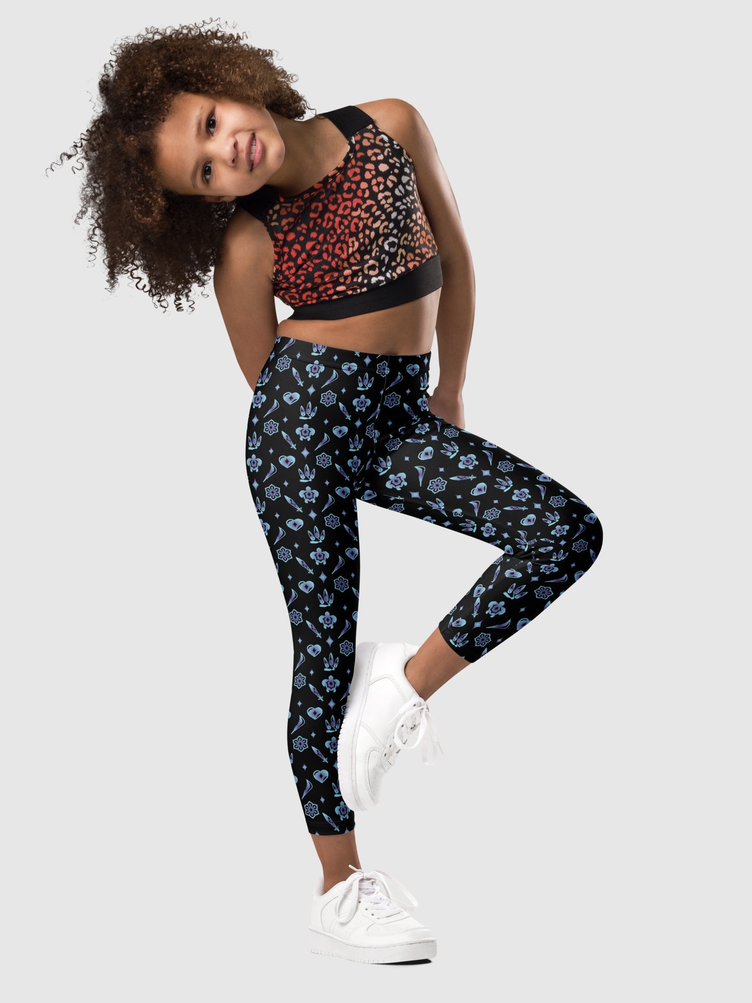 KPop Demon Hunters Kids Leggings HUNTR/X Icons
