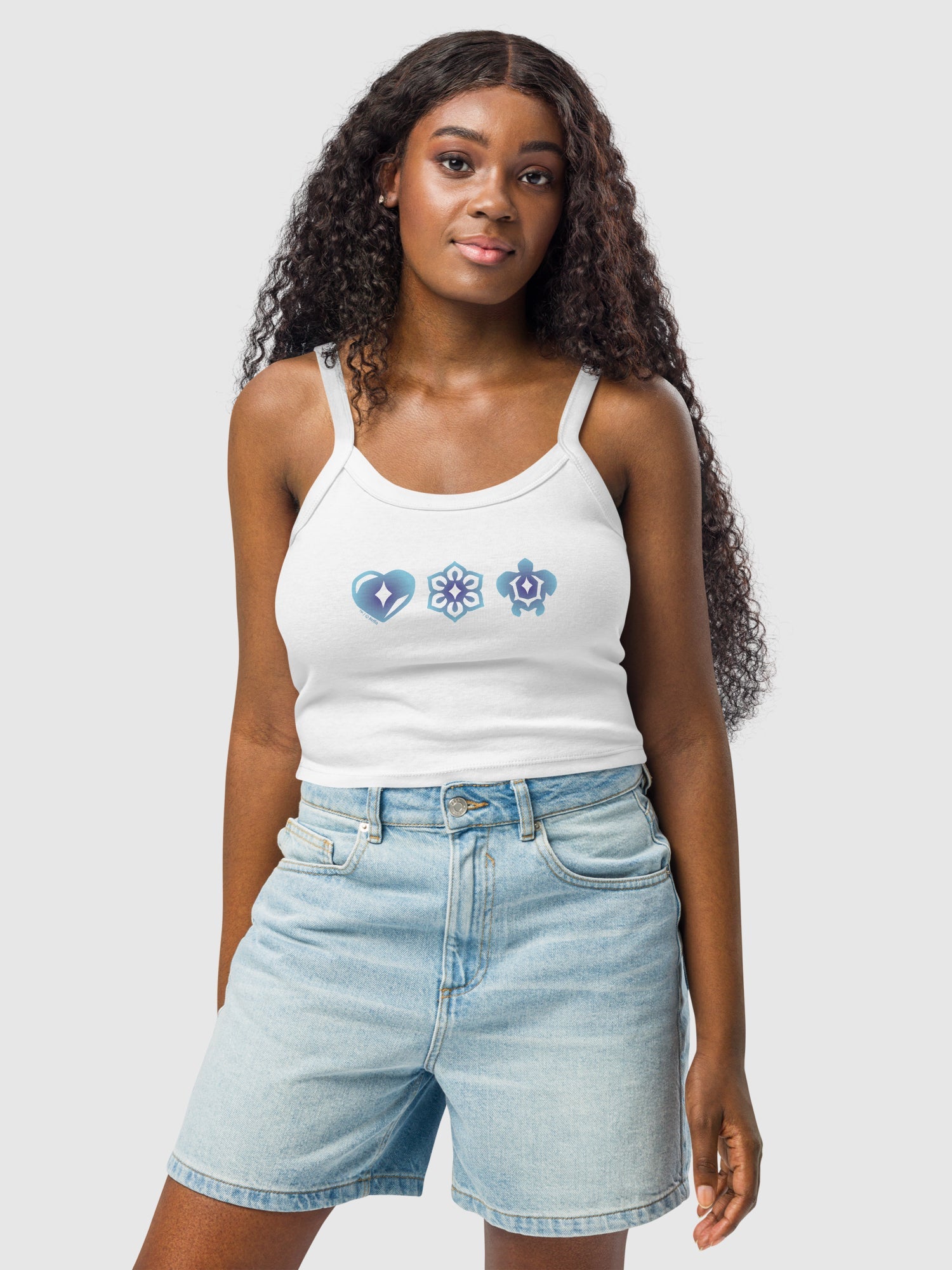 KPop Demon Hunters Micro-Rib Tank Top HUNTR/X Icons