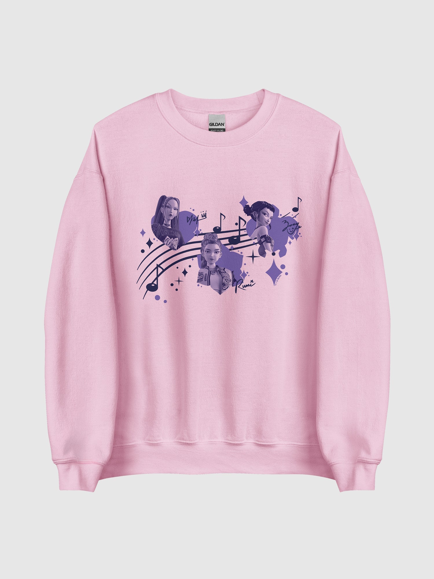 KPop Demon Hunters Crewneck Sweatshirt HUNTR/X Music Notes