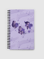 KPop Demon Hunters Spiral Notebook HUNTR/X Music Notes