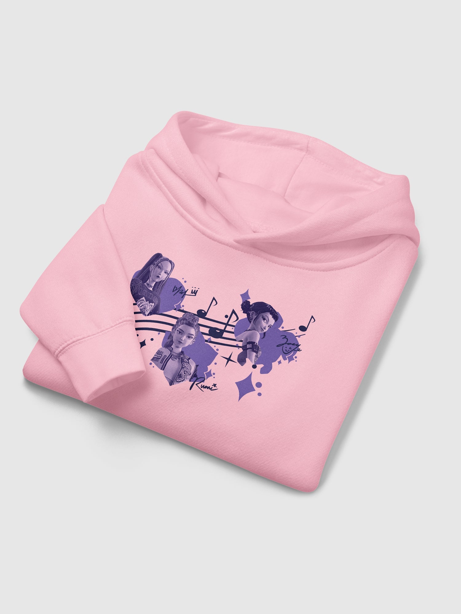 KPop Demon Hunters Toddler Crewneck Sweatshirt HUNTR/X Music Notes