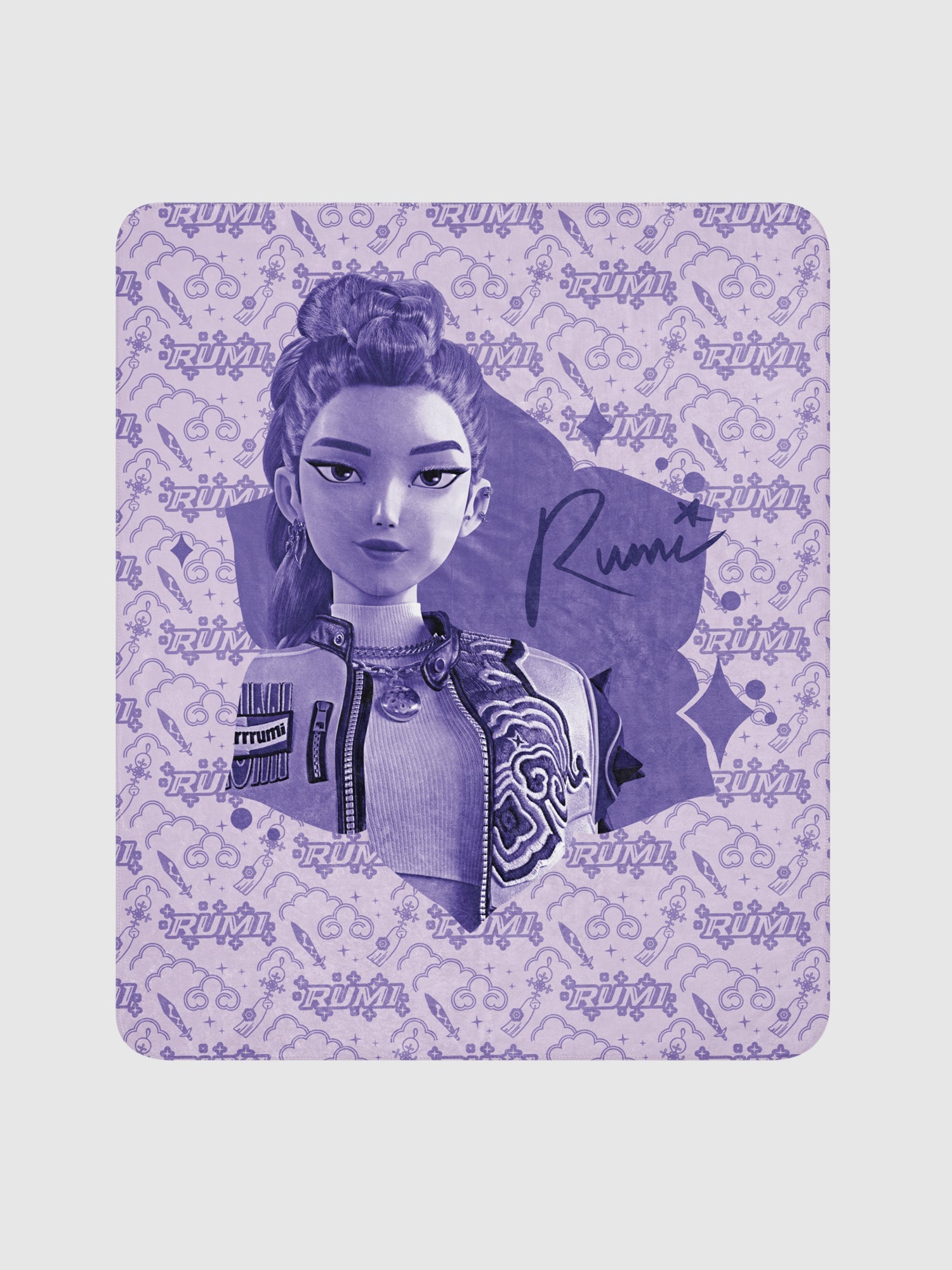KPop Demon Hunters Sherpa Blanket Rumi