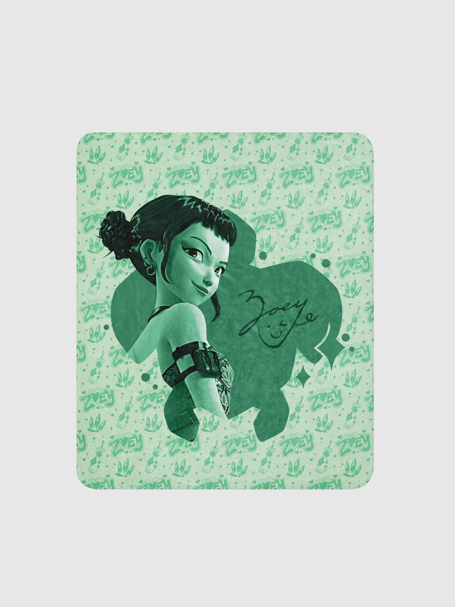 KPop Demon Hunters Sherpa Blanket Zoey