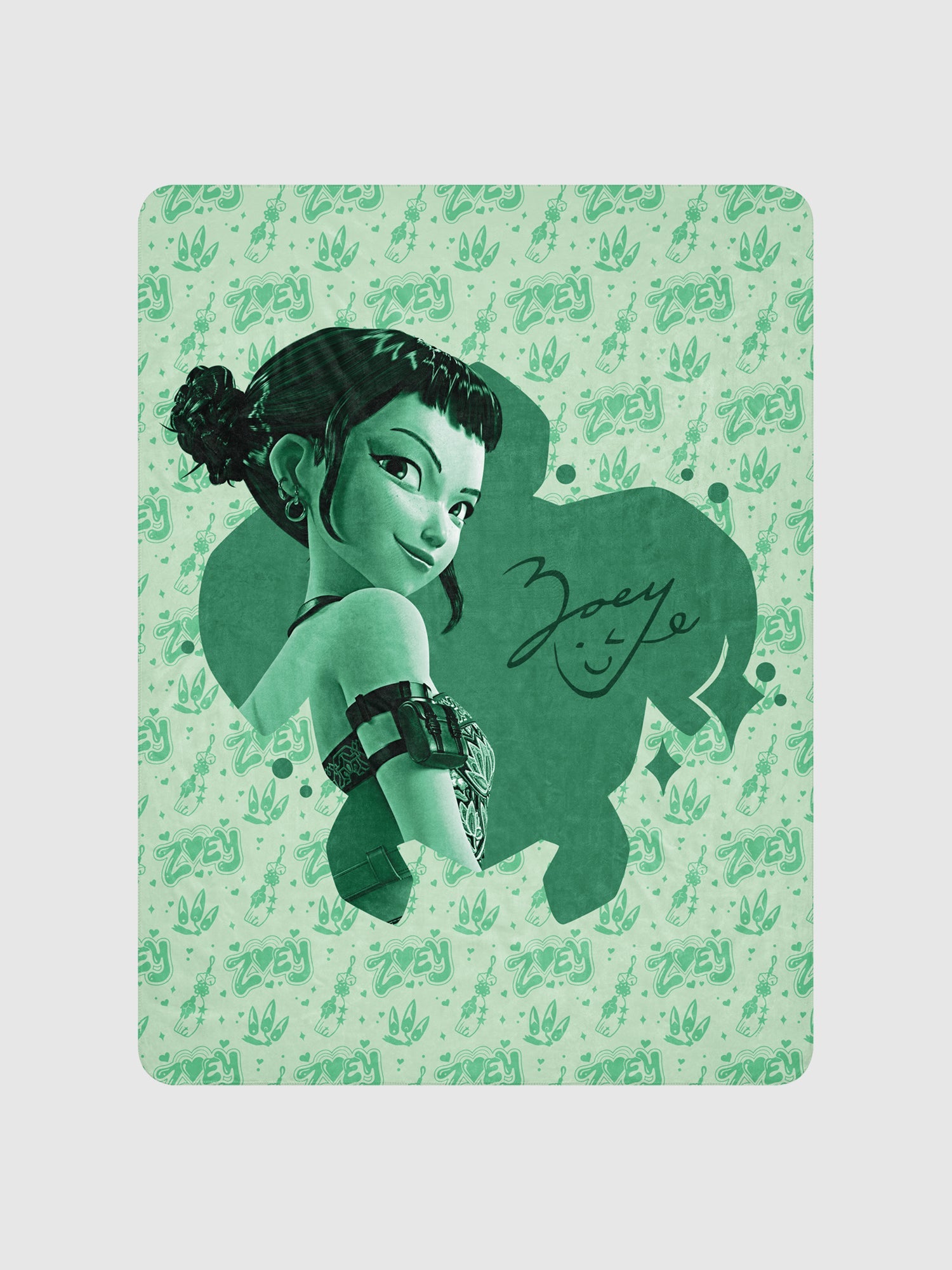 KPop Demon Hunters Sherpa Blanket Zoey