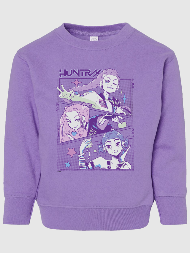 KPop Demon Hunters Toddler Crewneck Sweatshirt HUNTR/X