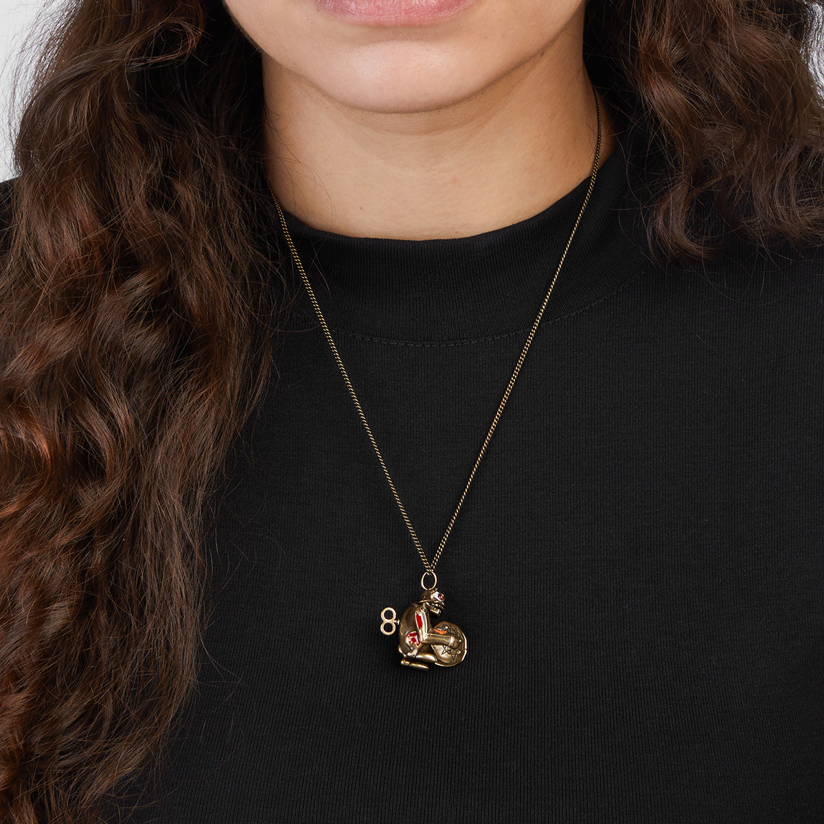 League of Legends X RockLove ARCANE Jinx Mechanical Monkey Necklace Jewelry decoration