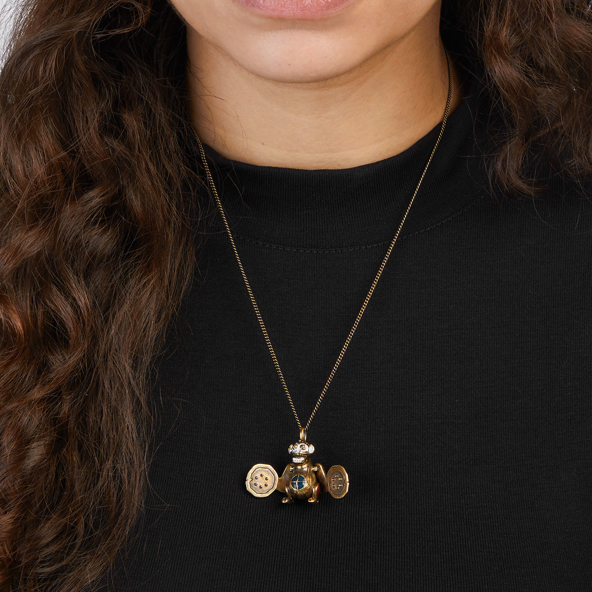 League of Legends X RockLove ARCANE Jinx Mechanical Monkey Necklace Jewelry decoration