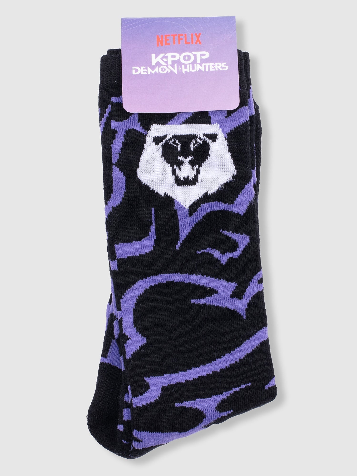 KPop Demon Hunters Athletic Crew Sock Saja Boys Glow In The Dark