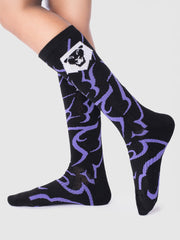 KPop Demon Hunters Youth Athletic Crew Sock Saja Boys Glow In The Dark