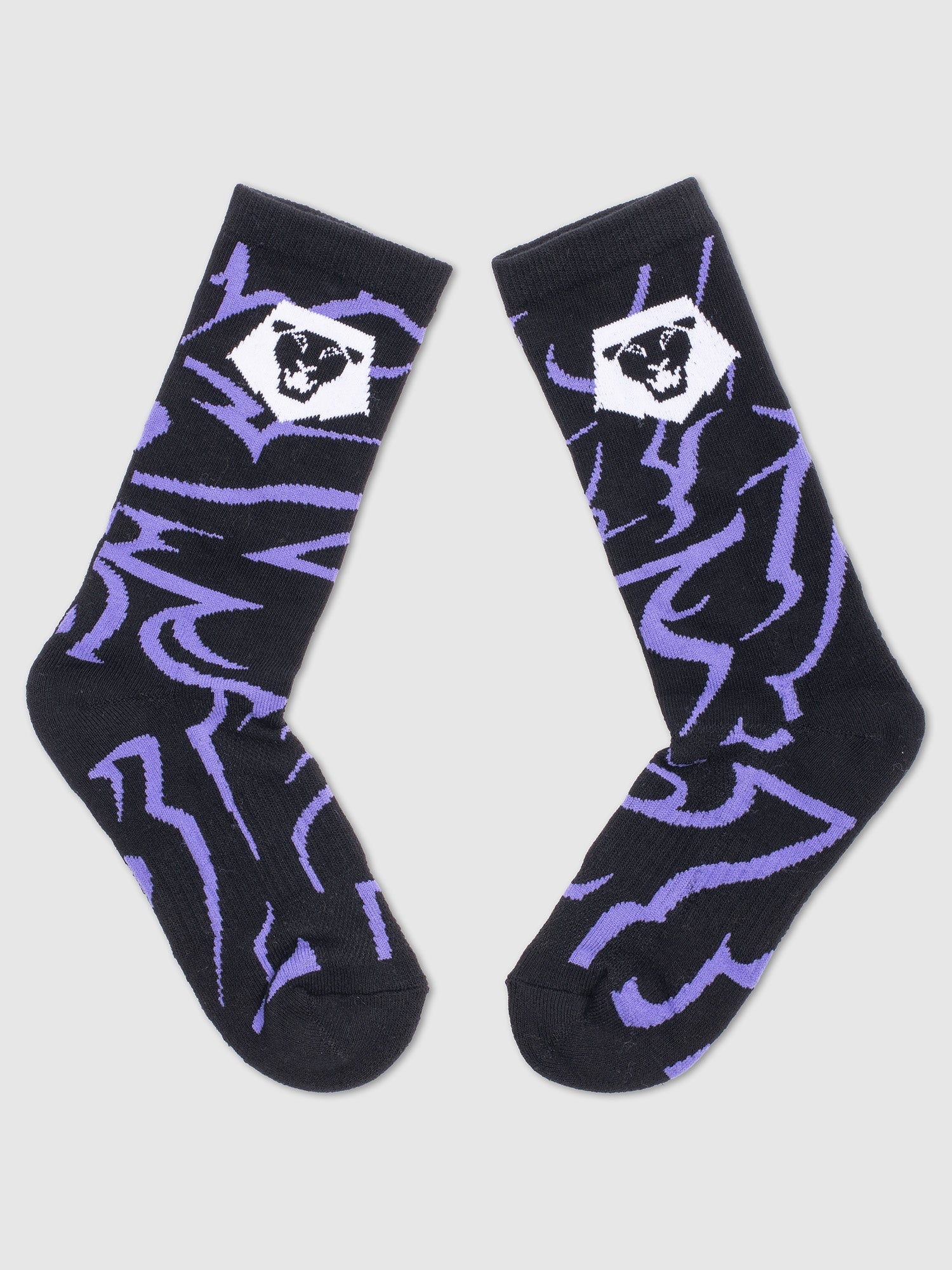 KPop Demon Hunters Youth Athletic Crew Sock Saja Boys Glow In The Dark