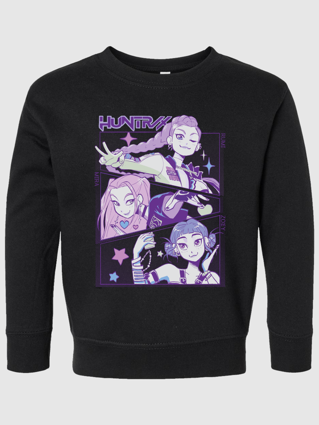 KPop Demon Hunters Toddler Crewneck Sweatshirt HUNTR/X